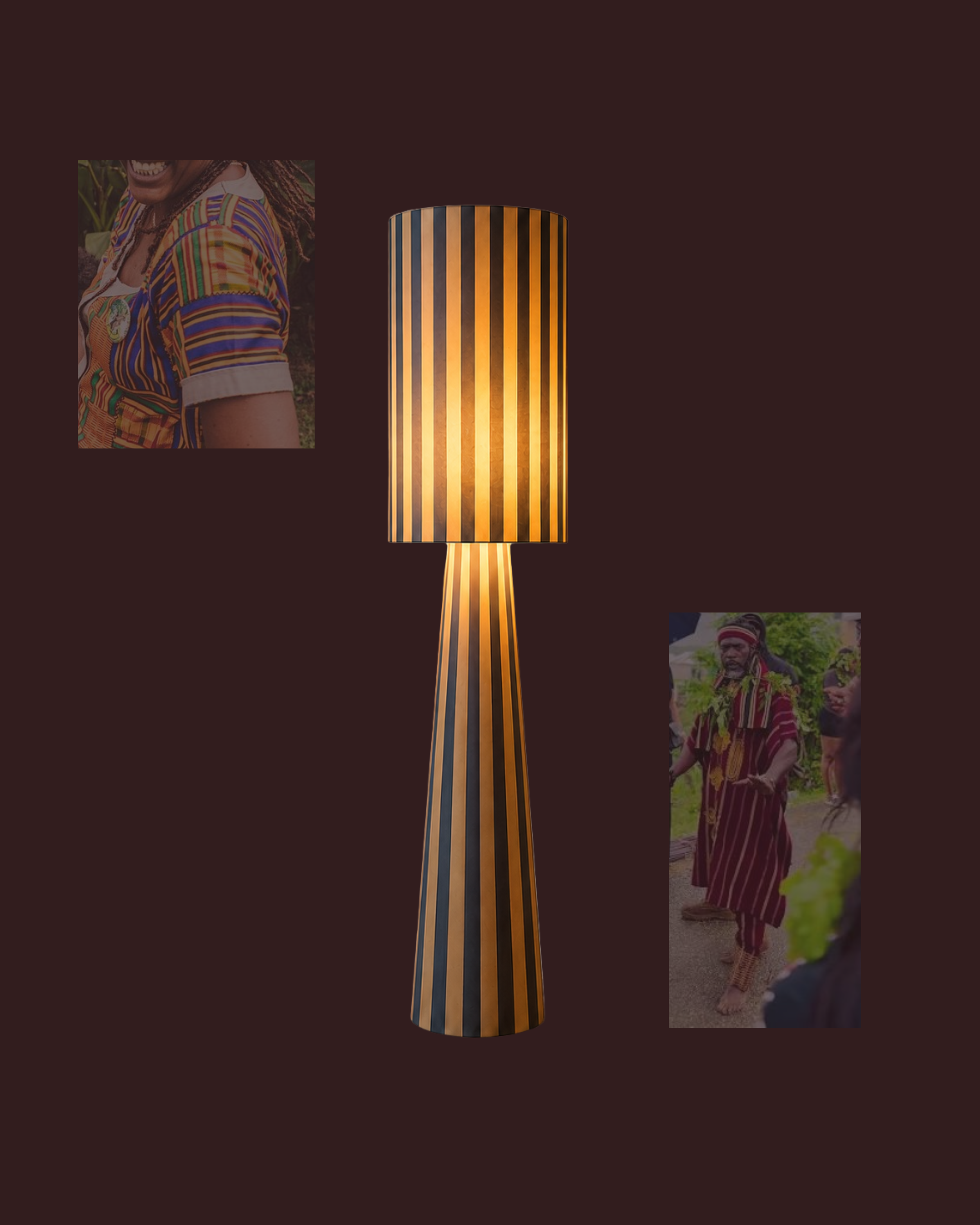 Nanny Striped Floor Lamp